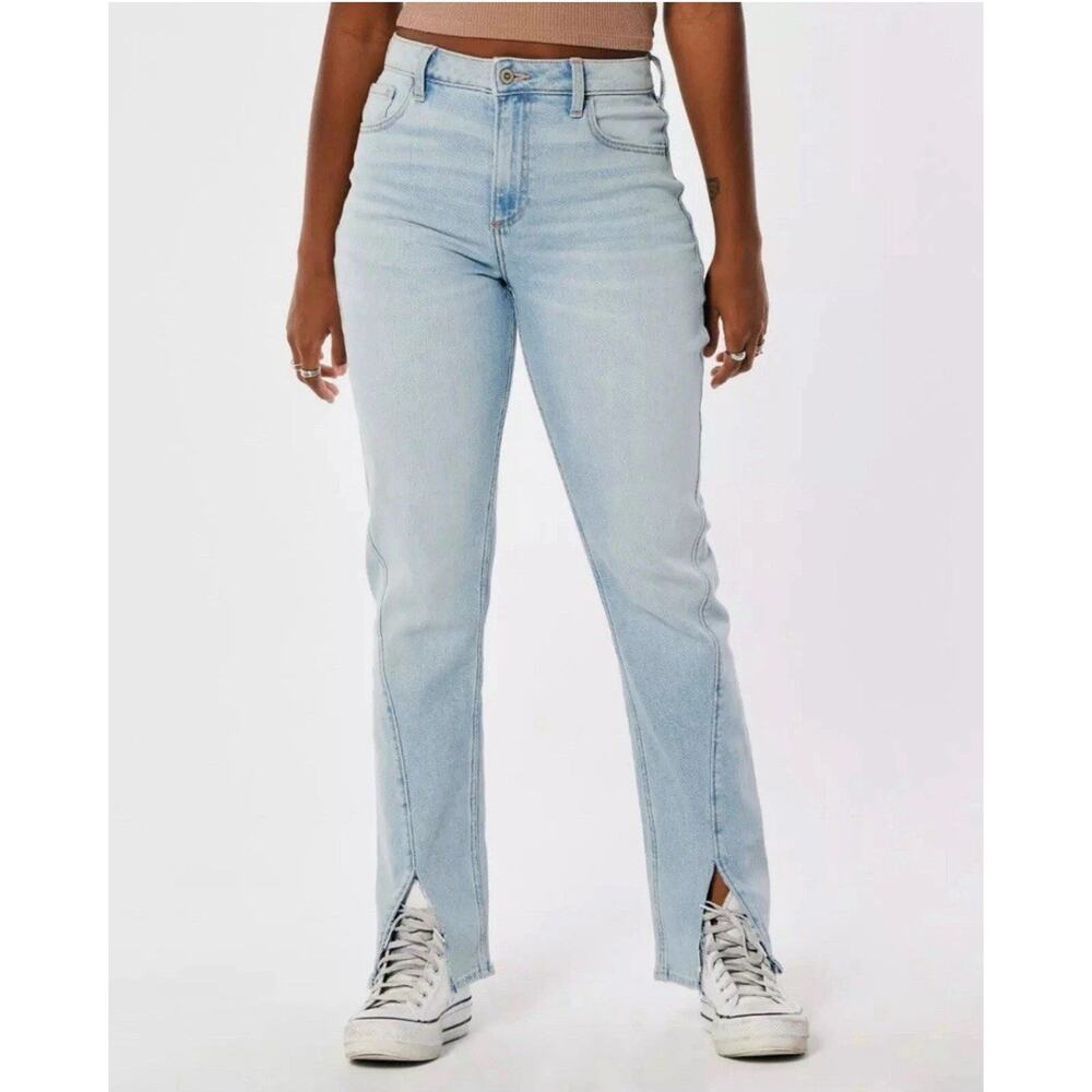 Women’s Hollister Jeans Curvy High-Rise ‘90s Vintage Straight Size 15R Stretch